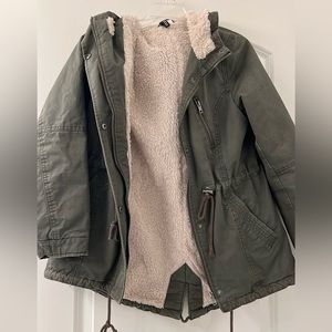 Green Sherpa jacket